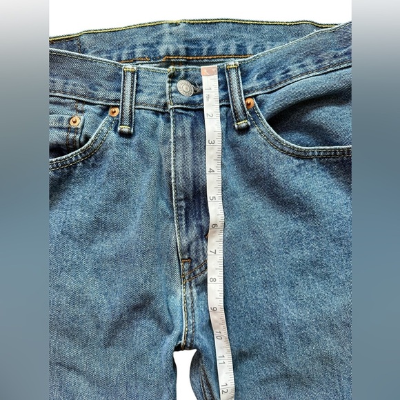 Levi’s 505 Straight Leg Jeans Men’s W31 L30 Blue Denim Zip Fly - Picture 8 of 9